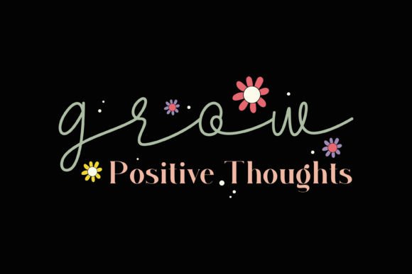 Download Retro Grow Kindness Positive Quotes - Premium Resources