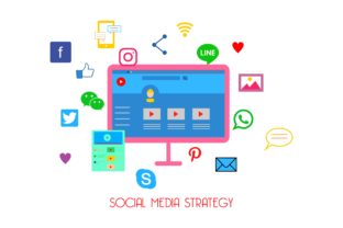 Download Flat Web Content Social Media Strategy - Premium Bundle